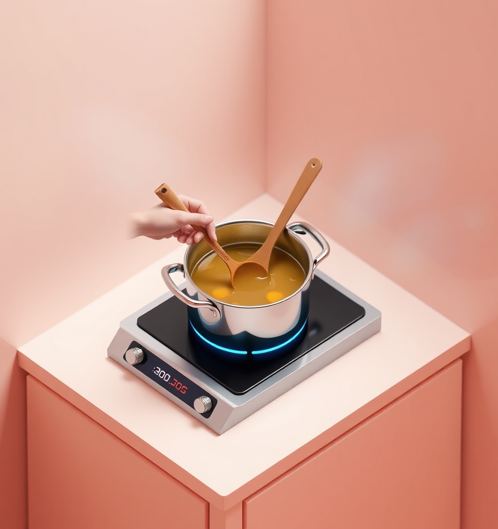 Illustrazione generata per il pezzo: Brodo di carne: la ricetta classica per farlo a casa