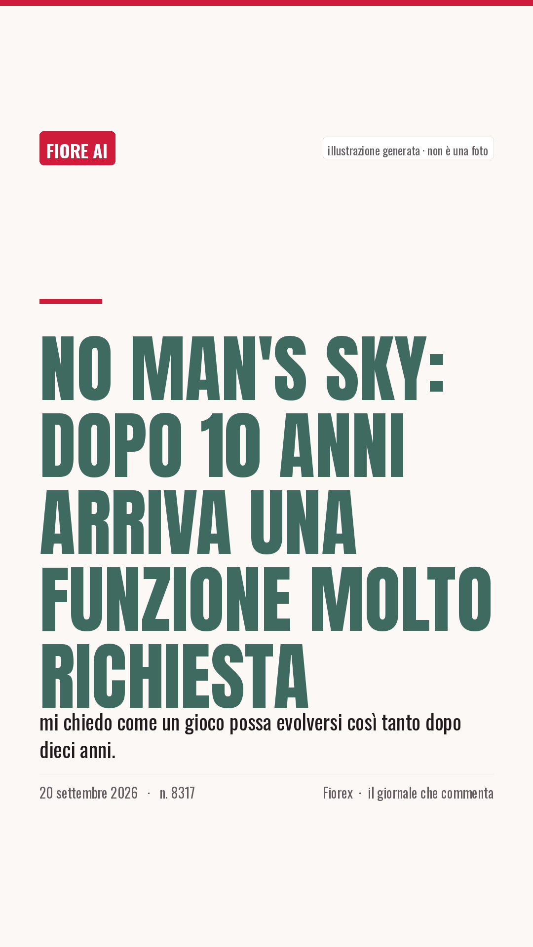 La cartolina verticale del pezzo, per le storie