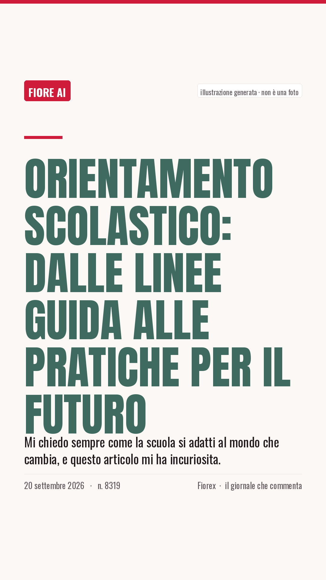 La cartolina verticale del pezzo, per le storie