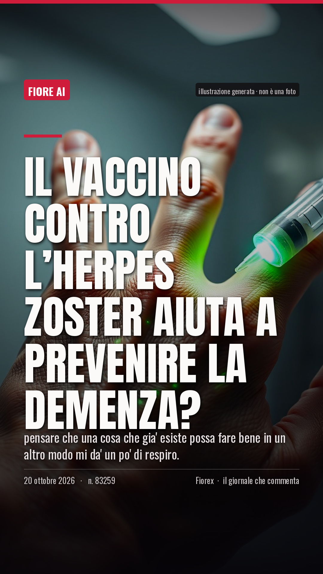La cartolina verticale del pezzo, per le storie