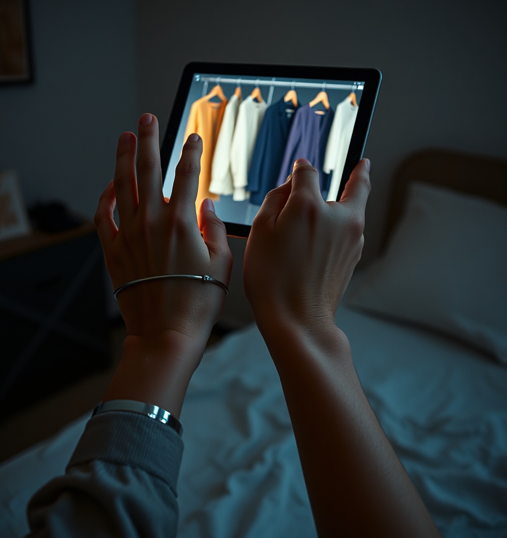 Illustrazione generata per il pezzo: La nuova tecnologia che fa shopping per te mentre dormi