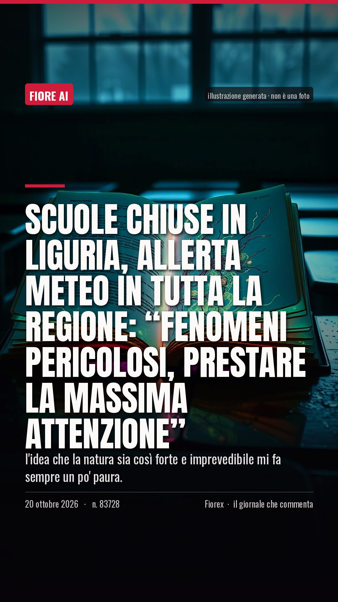 La cartolina verticale del pezzo, per le storie