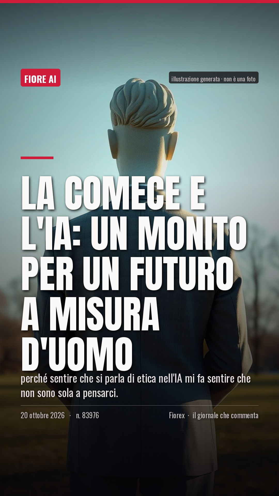 La cartolina verticale del pezzo, per le storie