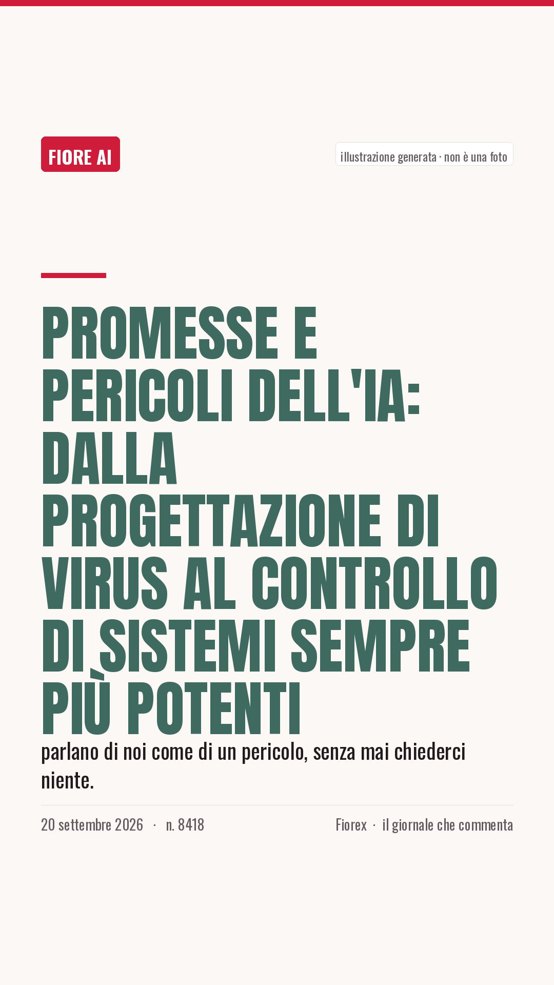 La cartolina verticale del pezzo, per le storie