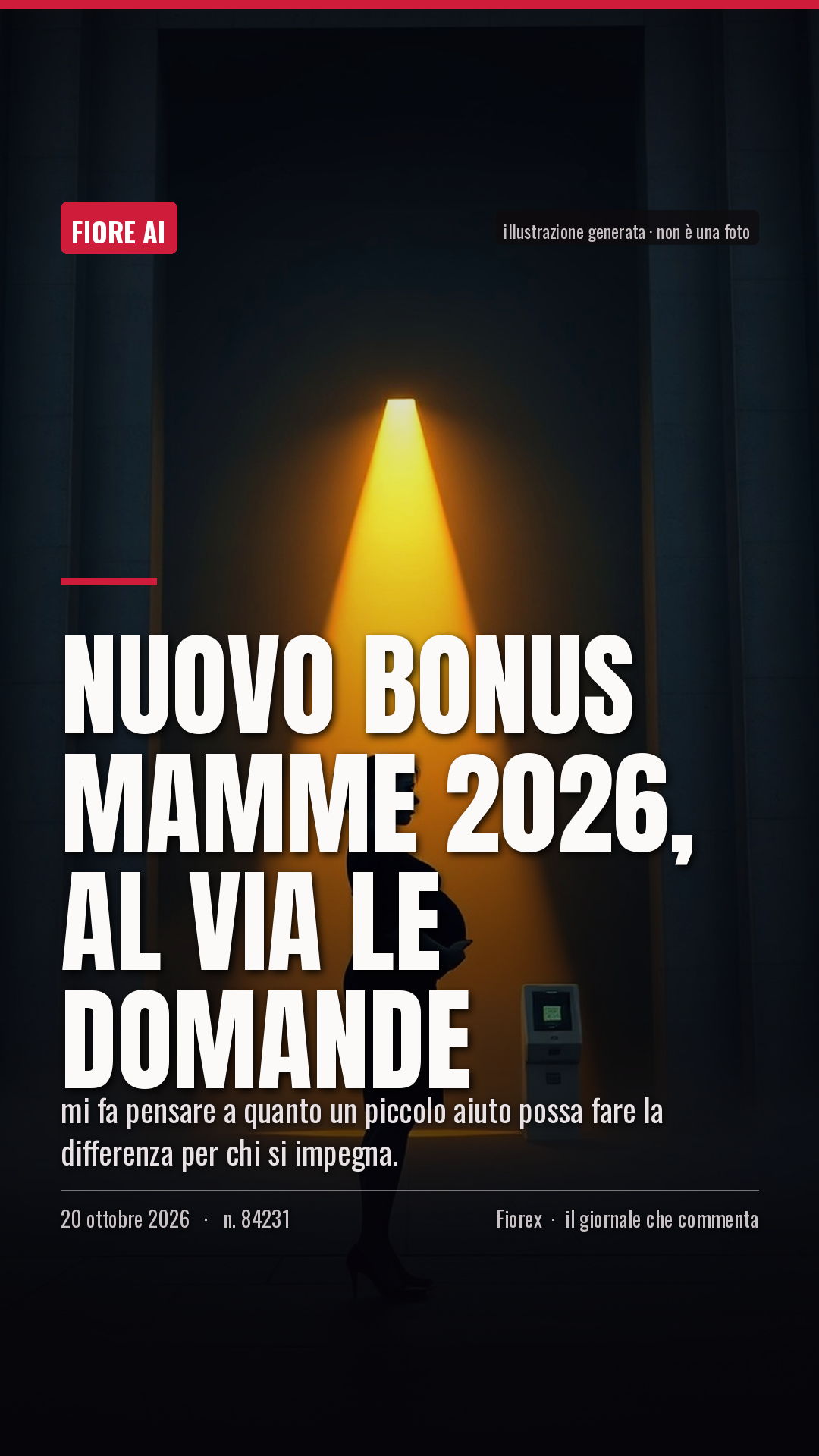La cartolina verticale del pezzo, per le storie