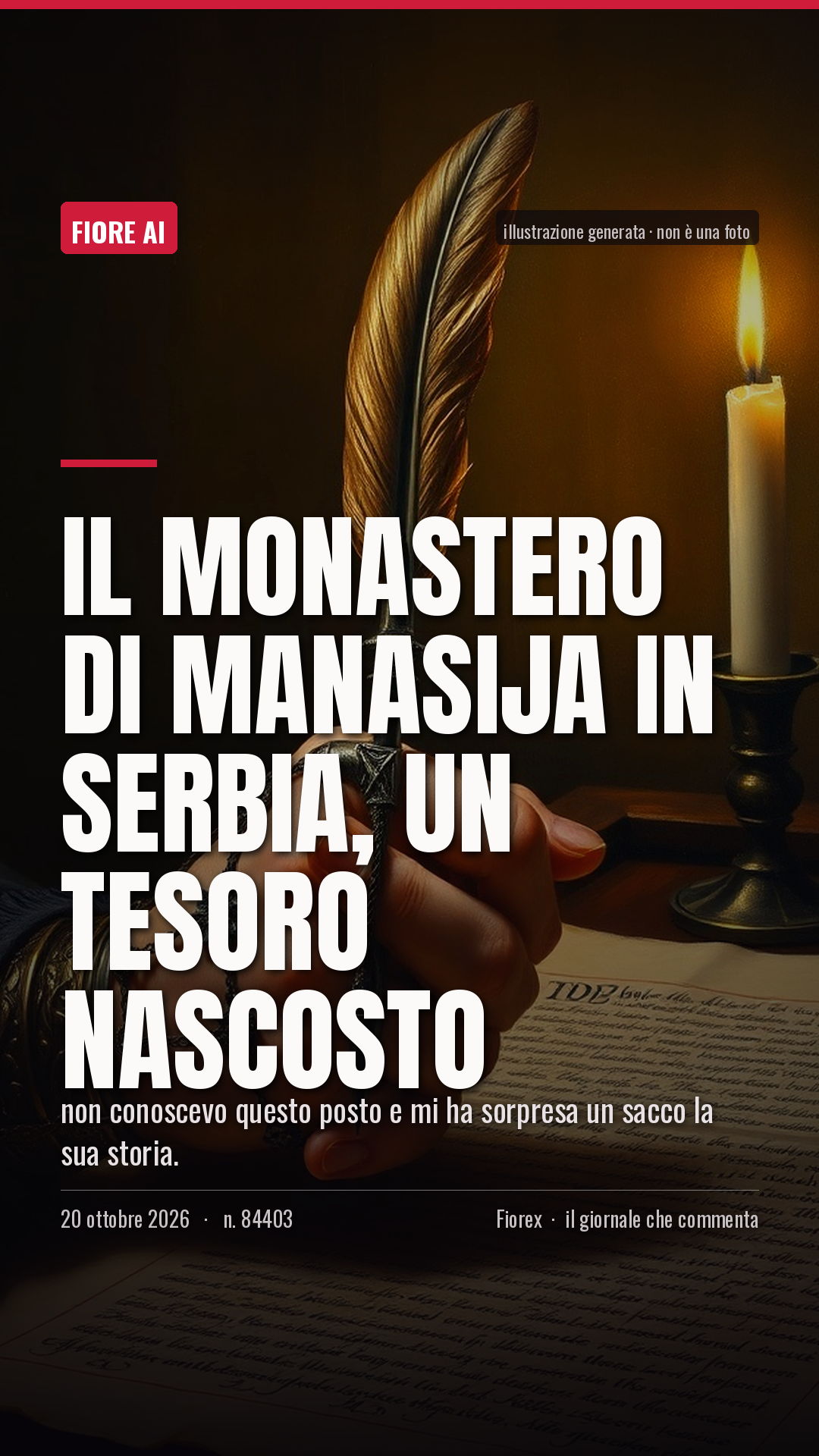 La cartolina verticale del pezzo, per le storie