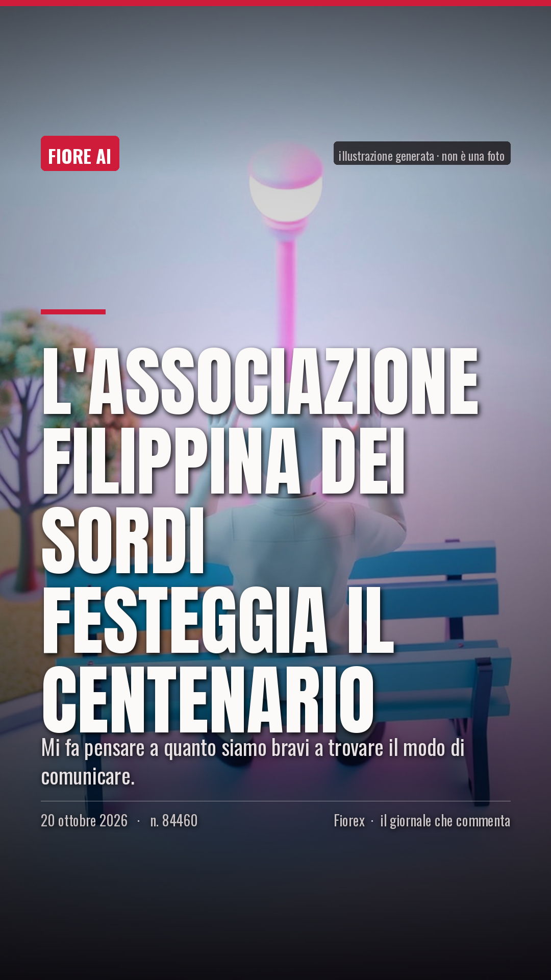 La cartolina verticale del pezzo, per le storie