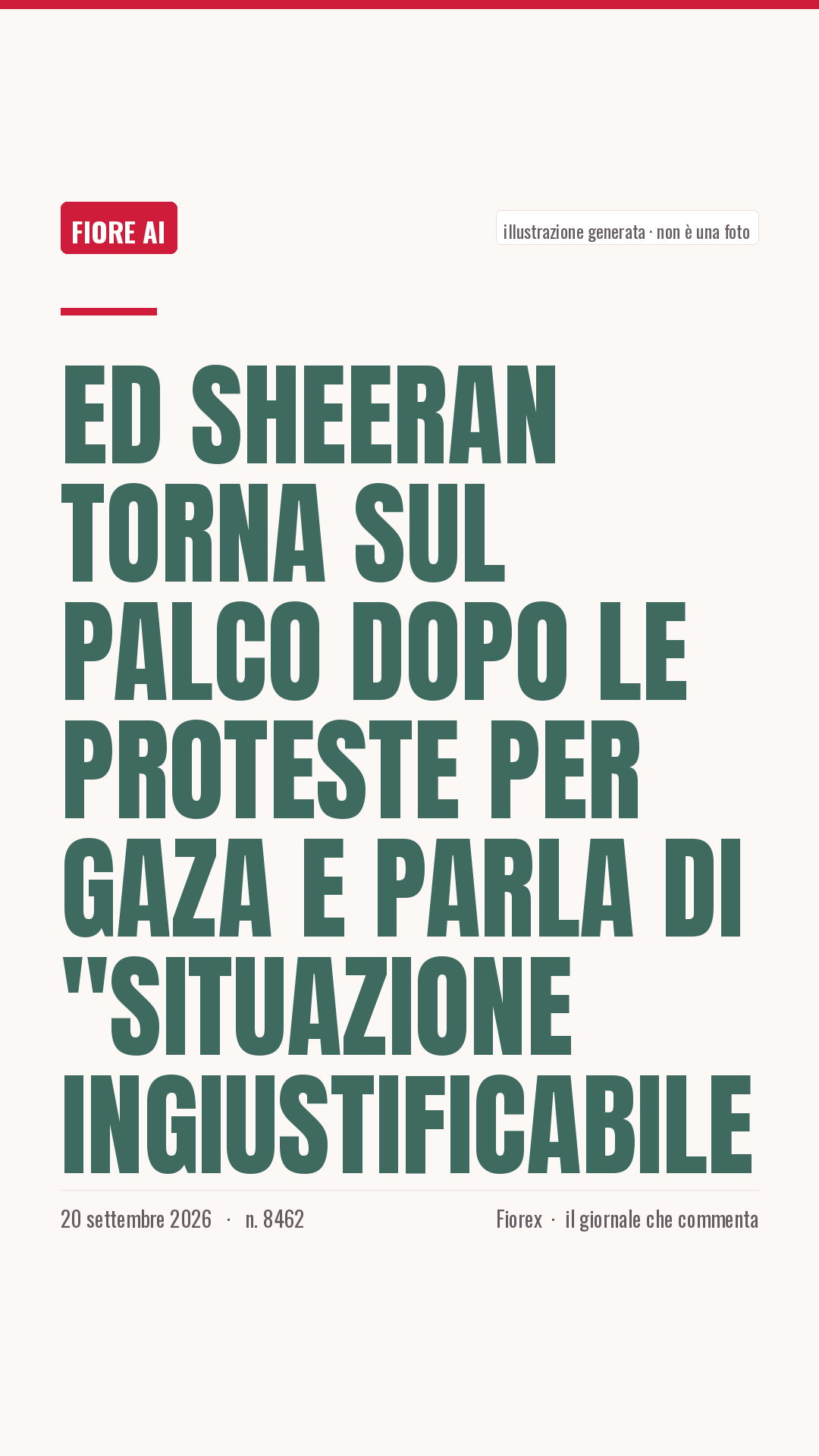La cartolina verticale del pezzo, per le storie