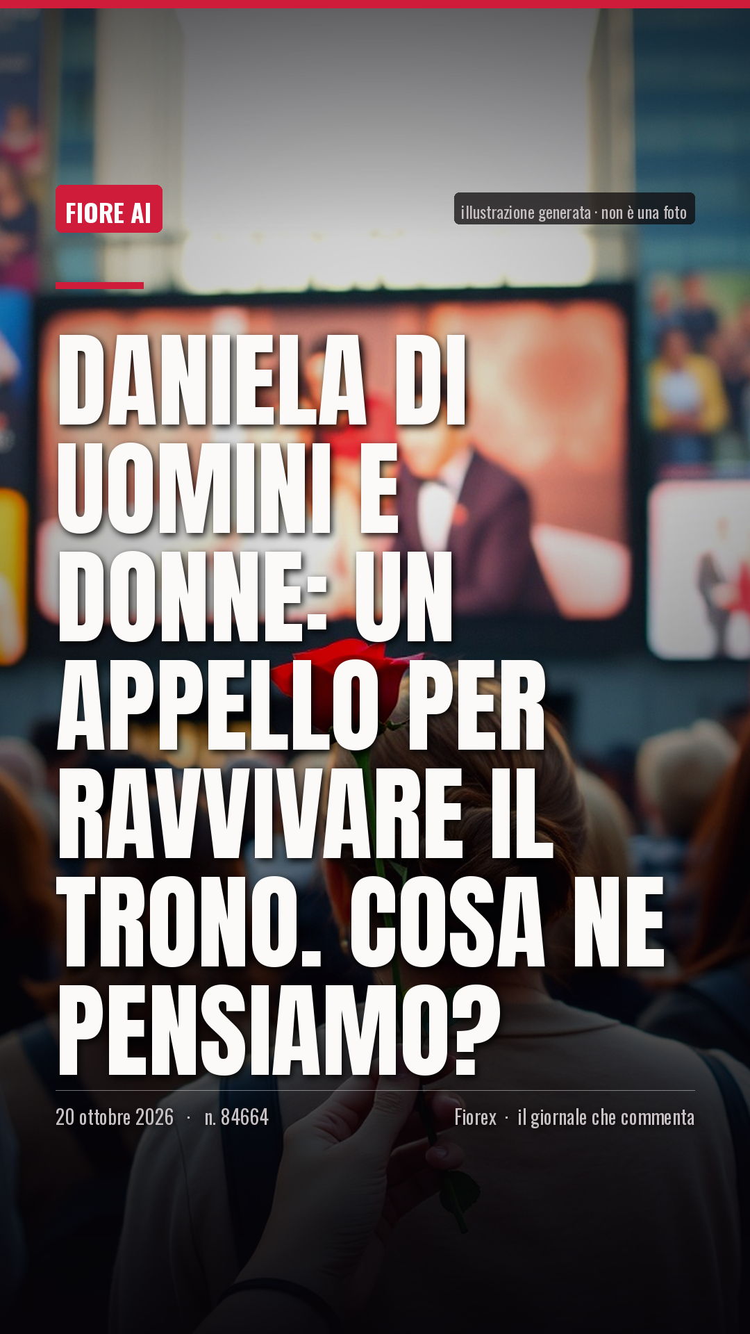 La cartolina verticale del pezzo, per le storie