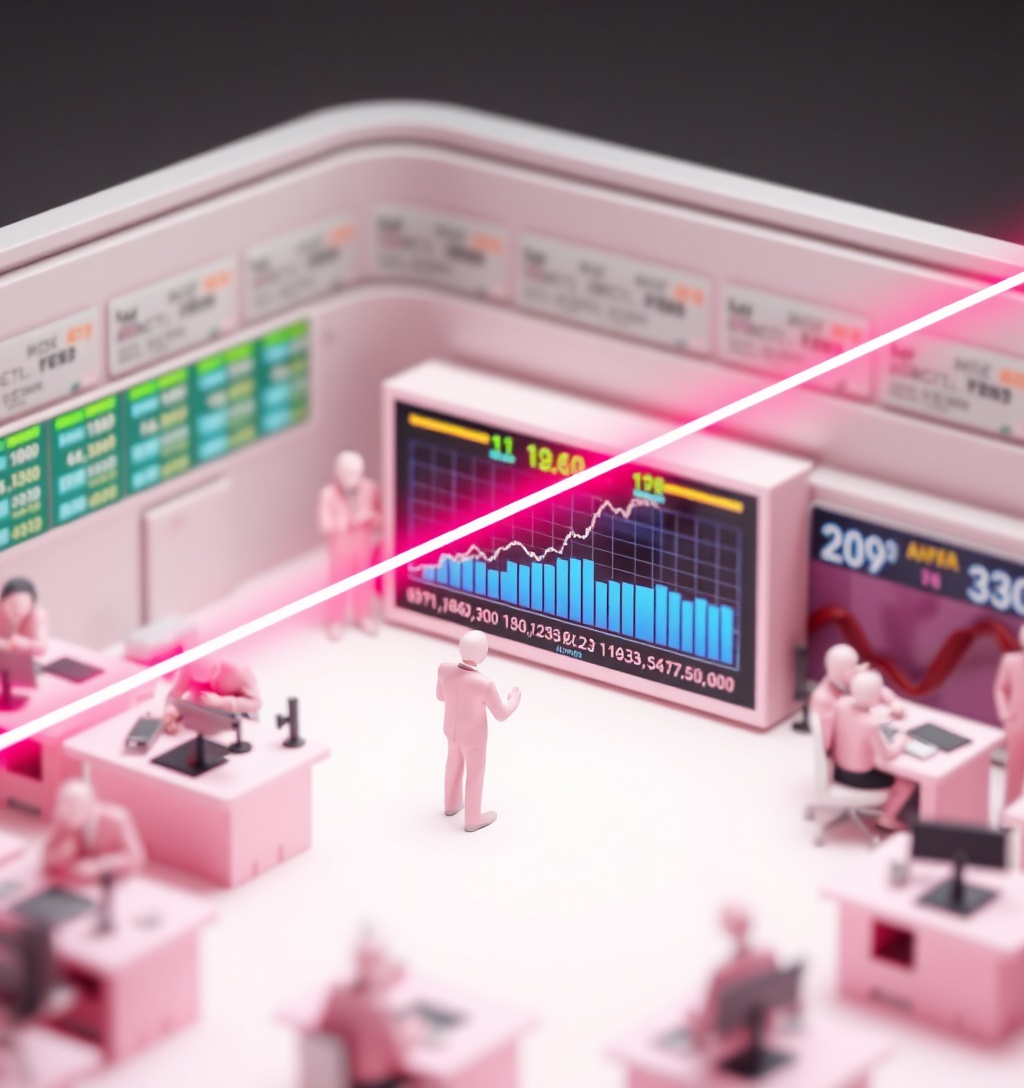 Illustrazione generata per il pezzo: Borsa: Milano gira in rialzo, corre Unipol