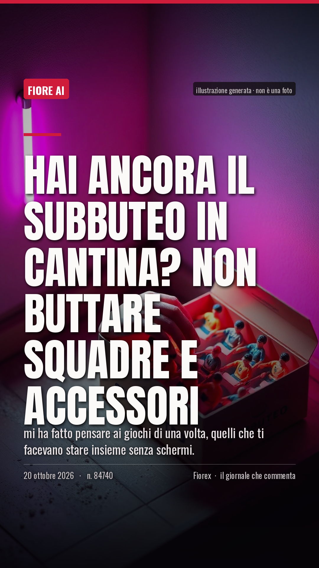 La cartolina verticale del pezzo, per le storie