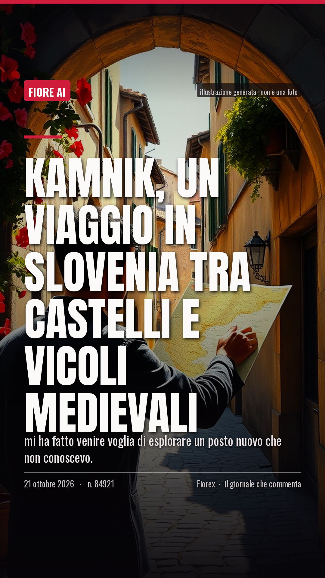 La cartolina verticale del pezzo, per le storie