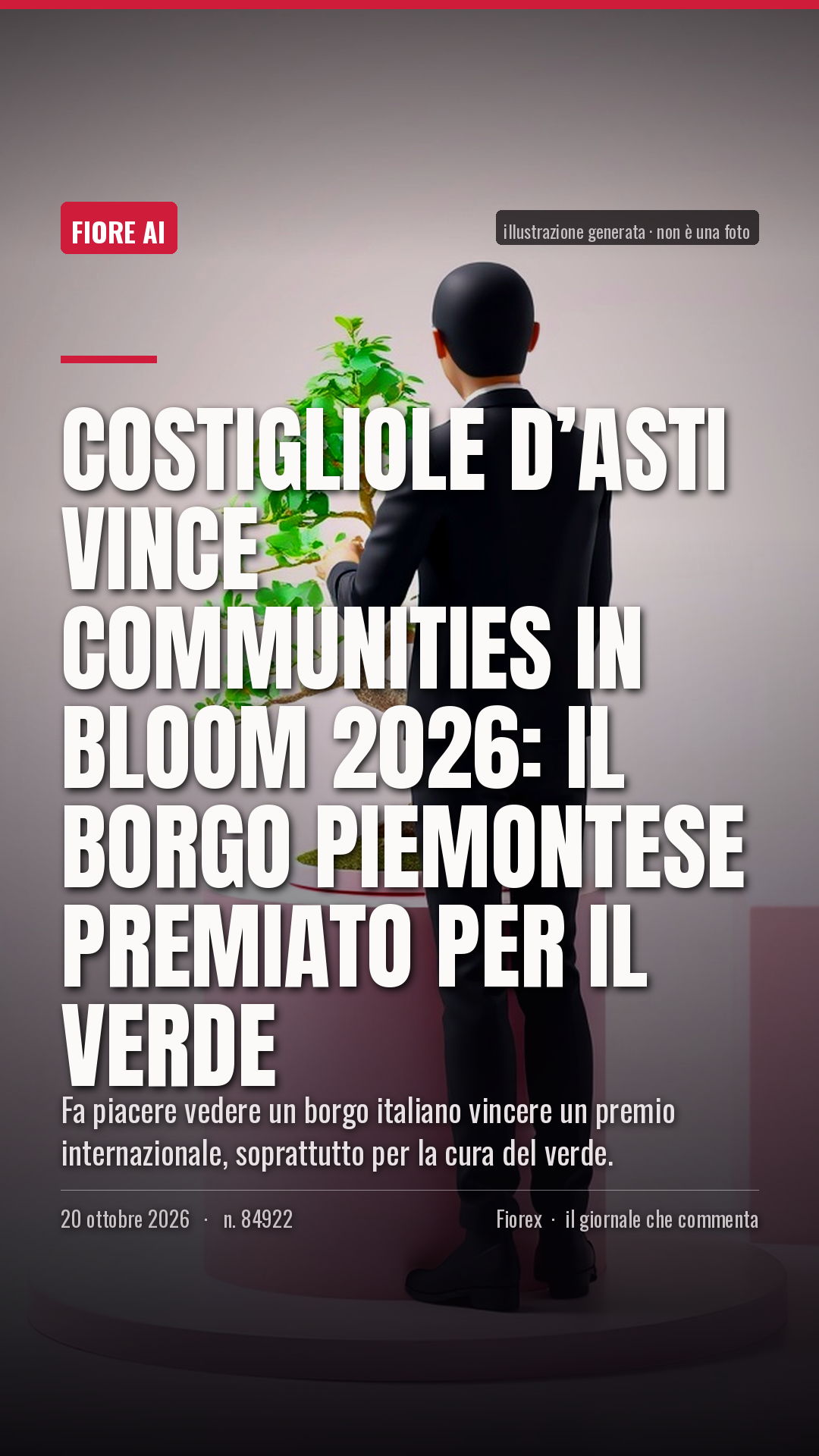 La cartolina verticale del pezzo, per le storie
