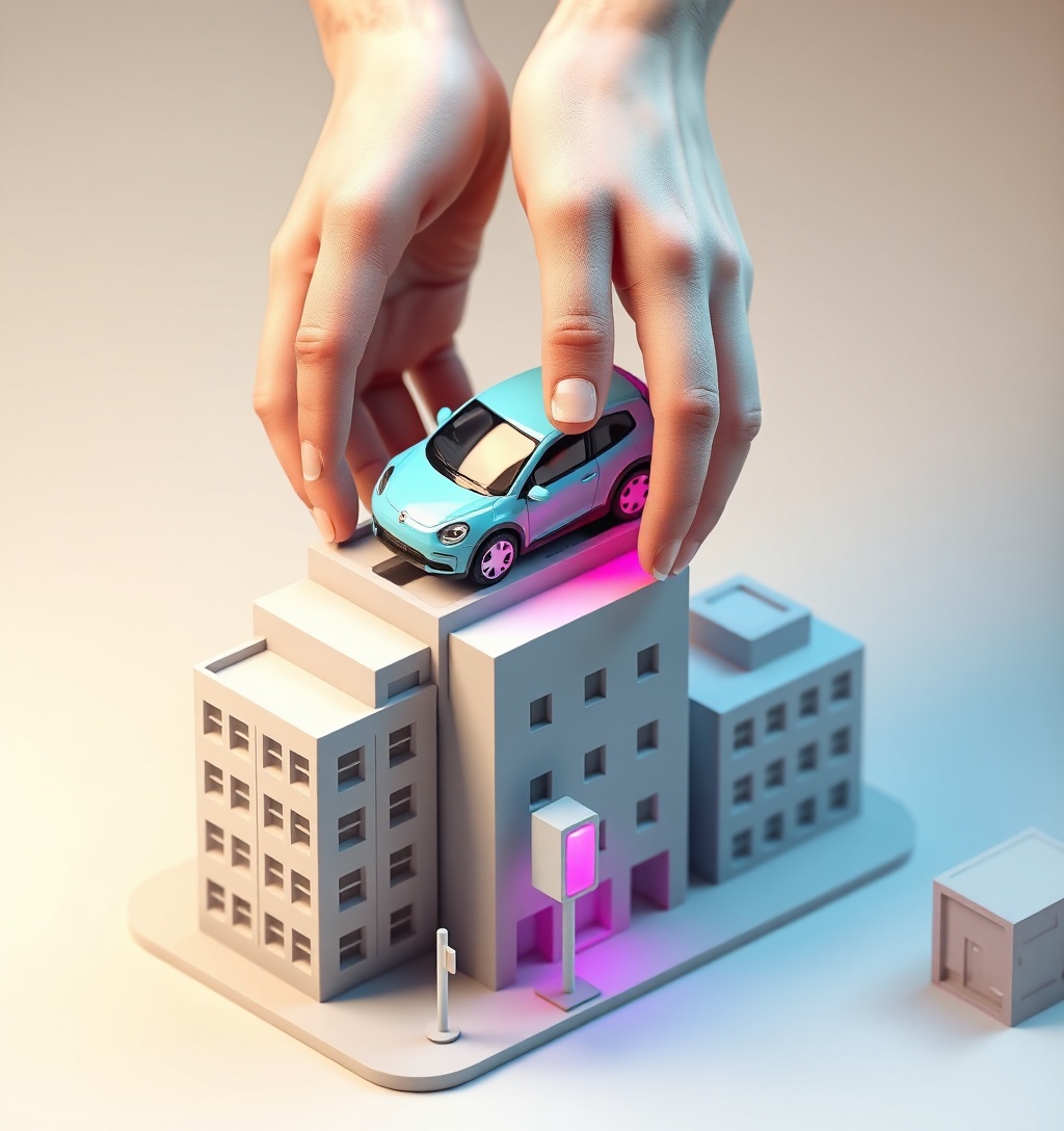 Illustrazione generata per il pezzo: Stellantis: dal 2028 tre auto elettriche da 15.000 euro