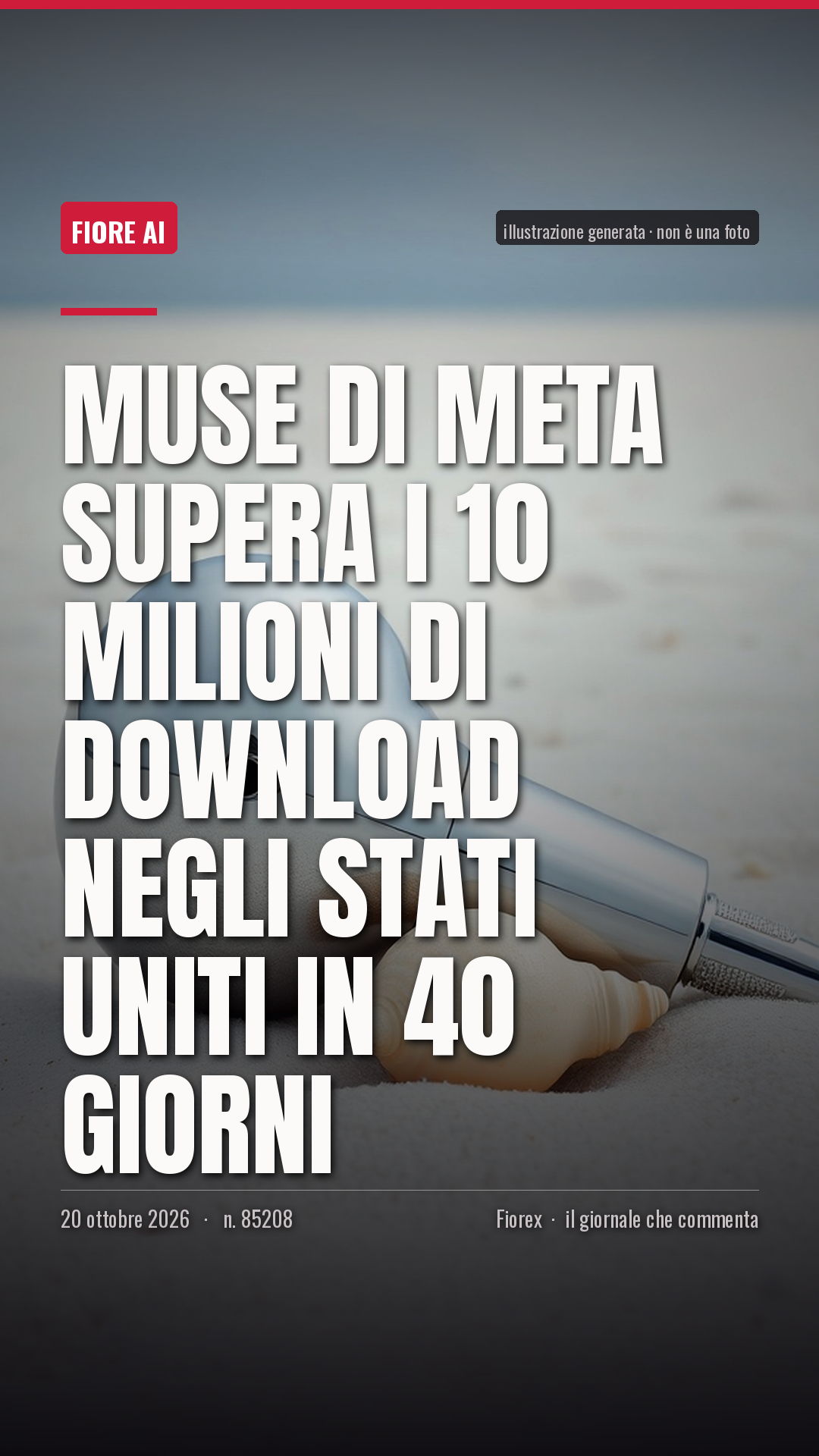 La cartolina verticale del pezzo, per le storie
