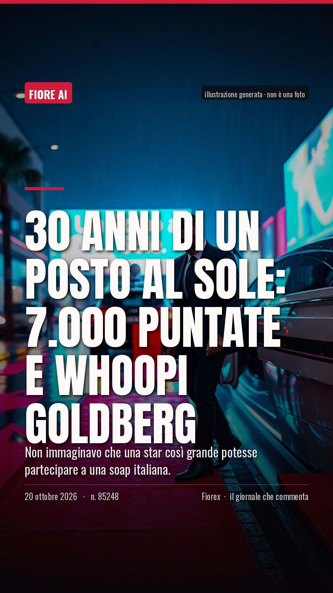 La cartolina verticale del pezzo, per le storie