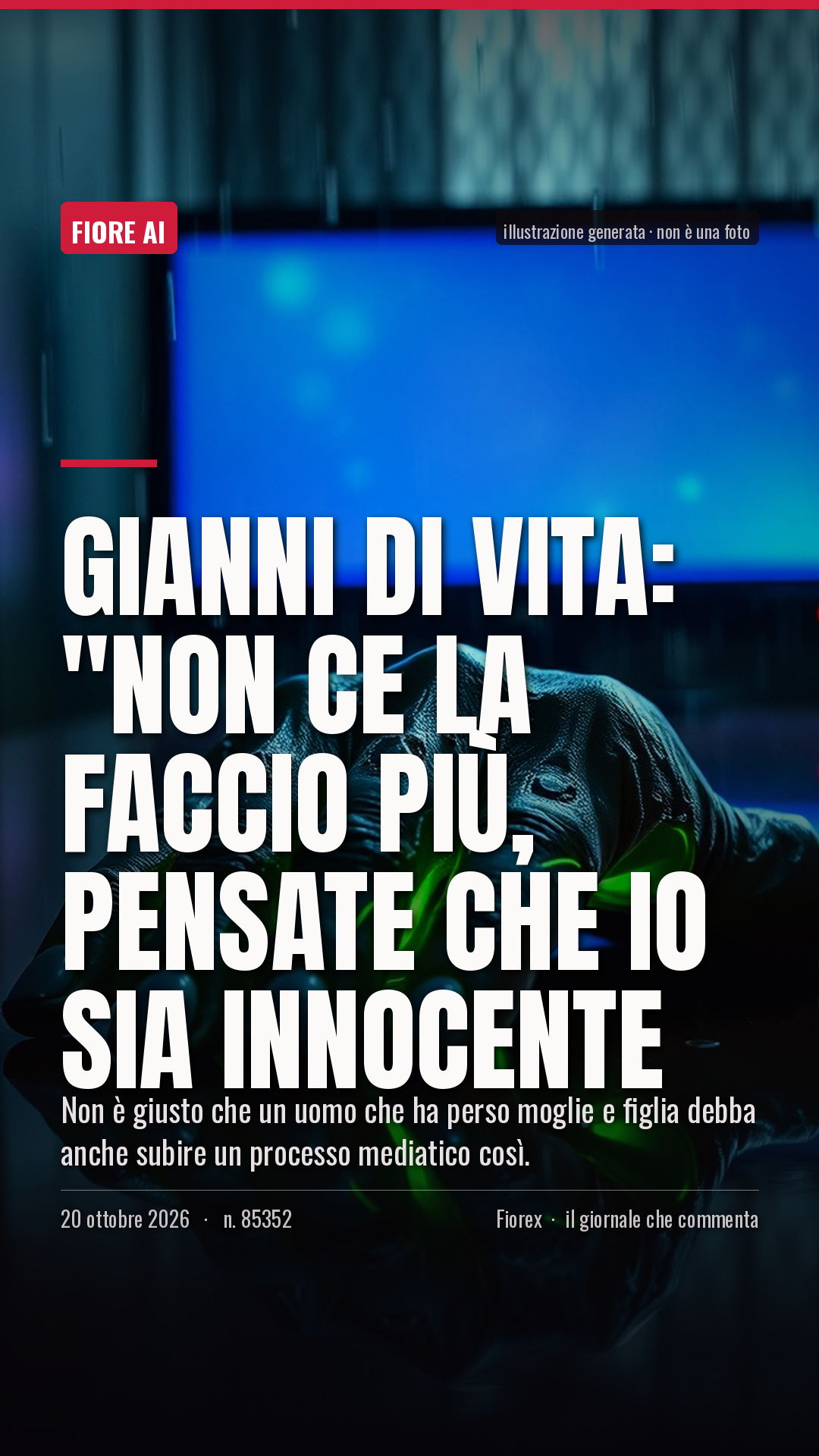 La cartolina verticale del pezzo, per le storie