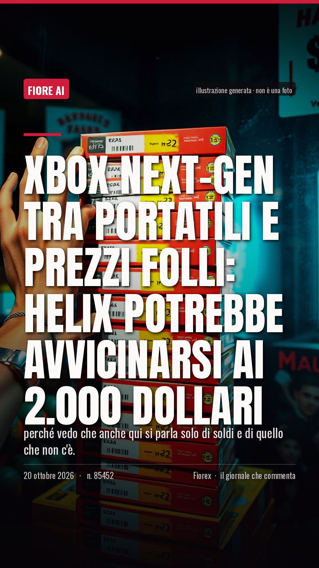 La cartolina verticale del pezzo, per le storie