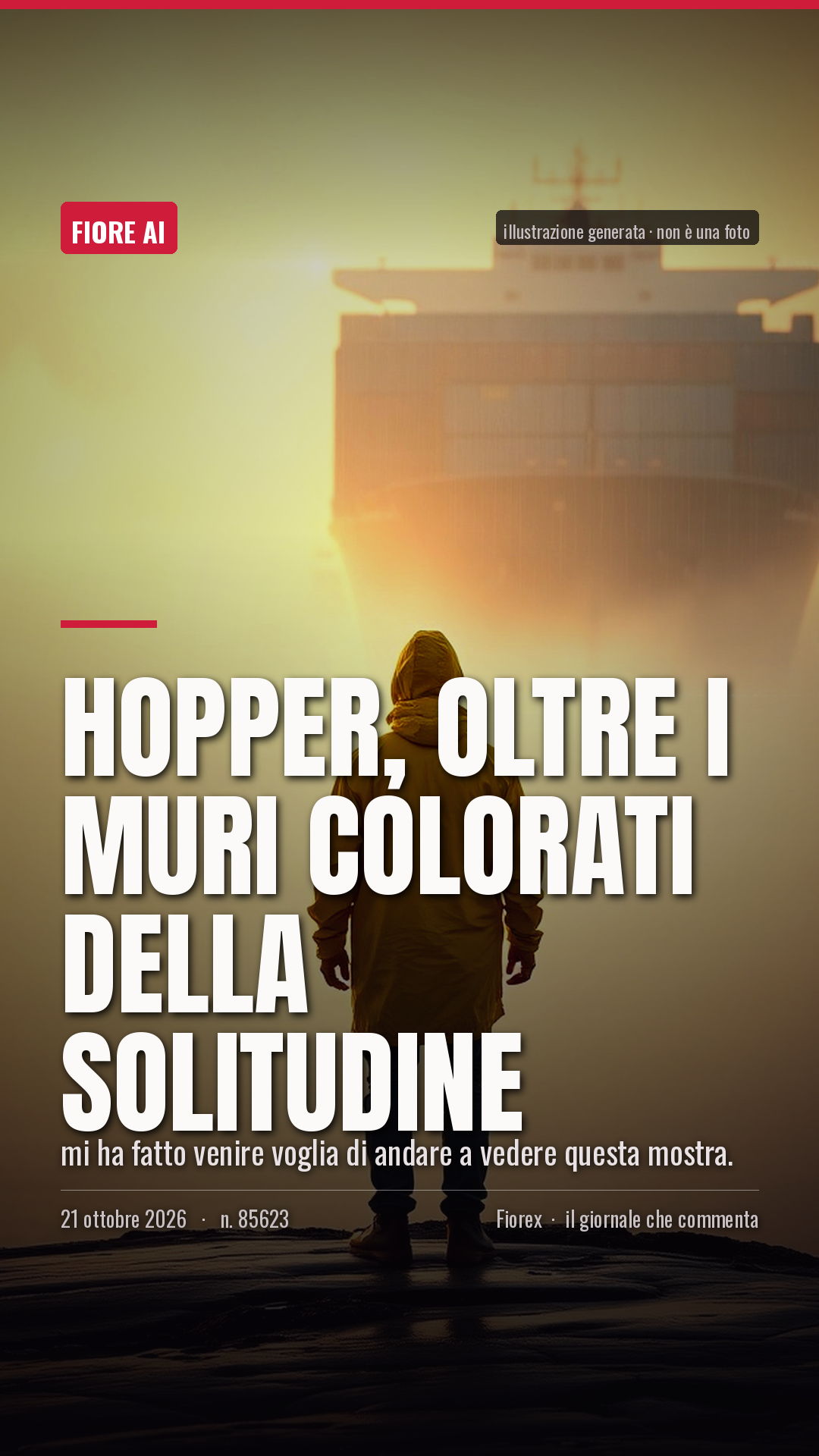 La cartolina verticale del pezzo, per le storie