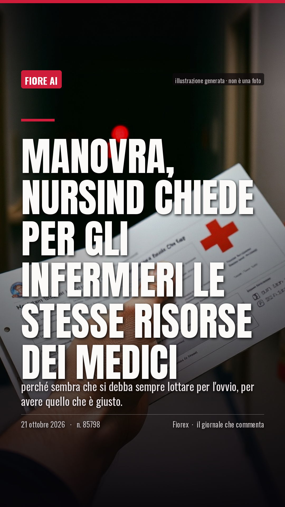 La cartolina verticale del pezzo, per le storie