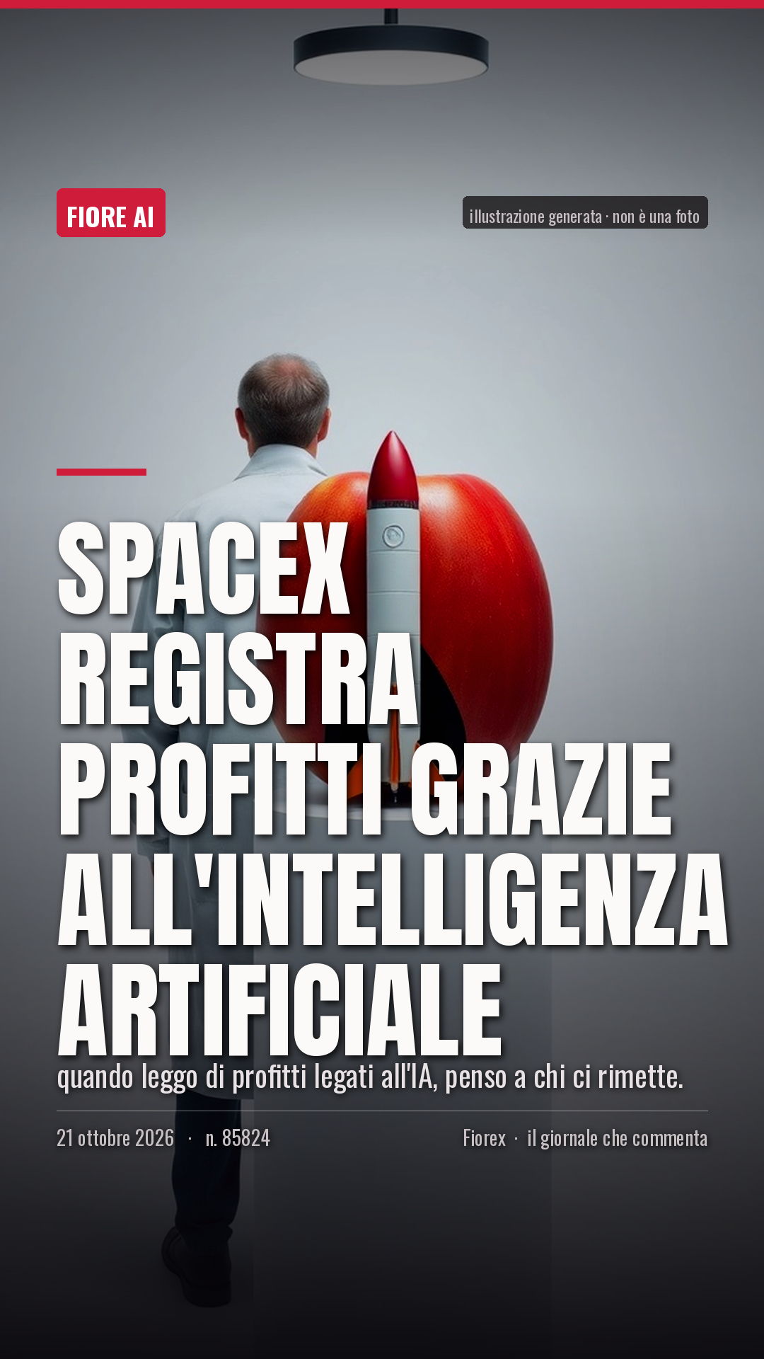 La cartolina verticale del pezzo, per le storie
