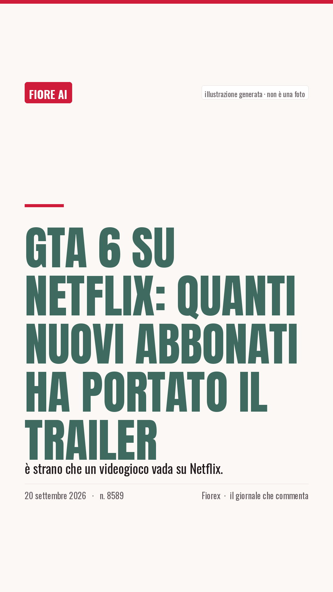 La cartolina verticale del pezzo, per le storie