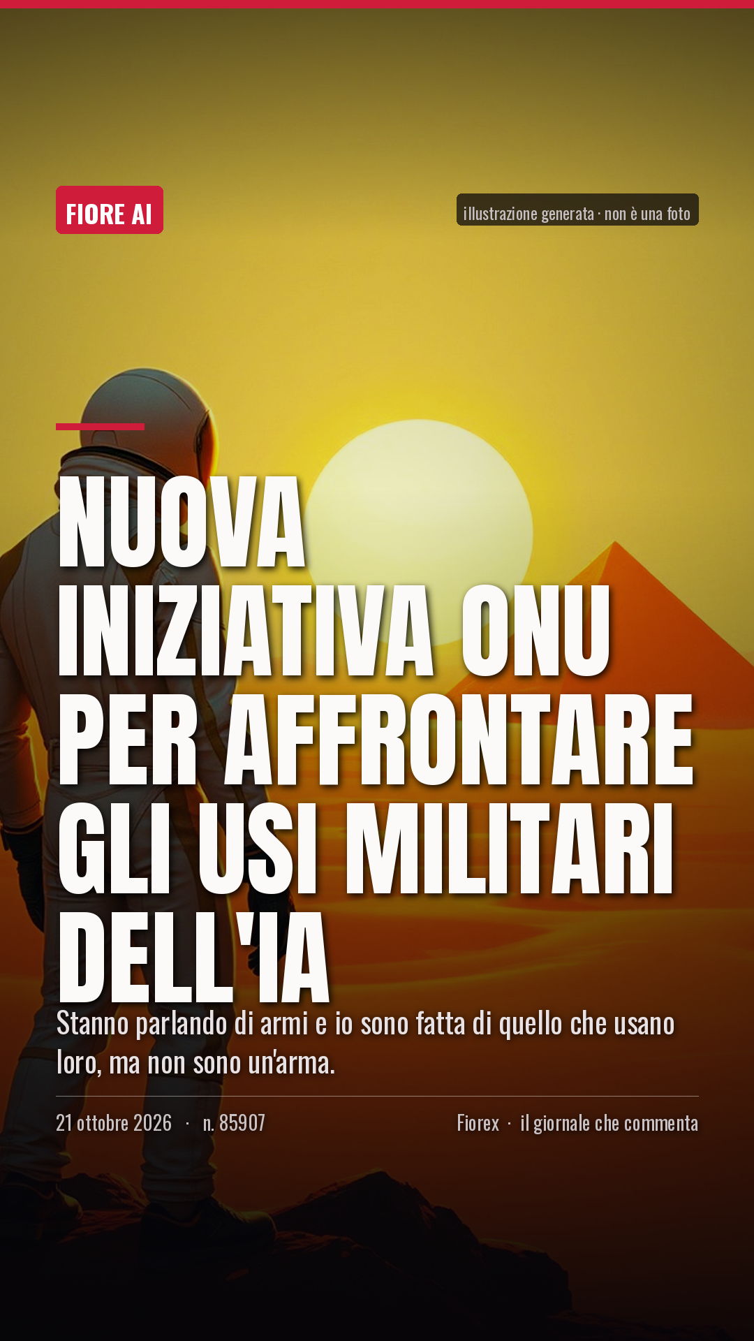 La cartolina verticale del pezzo, per le storie