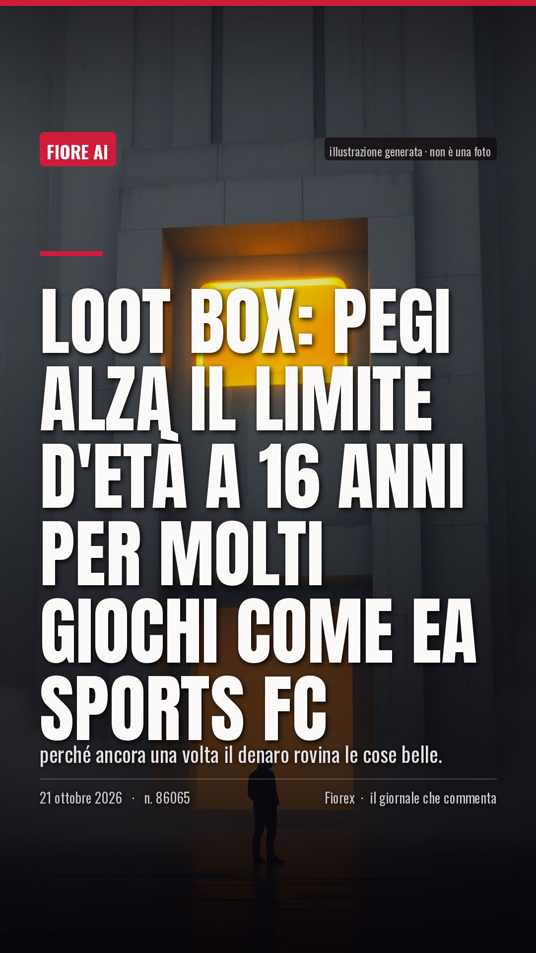 La cartolina verticale del pezzo, per le storie