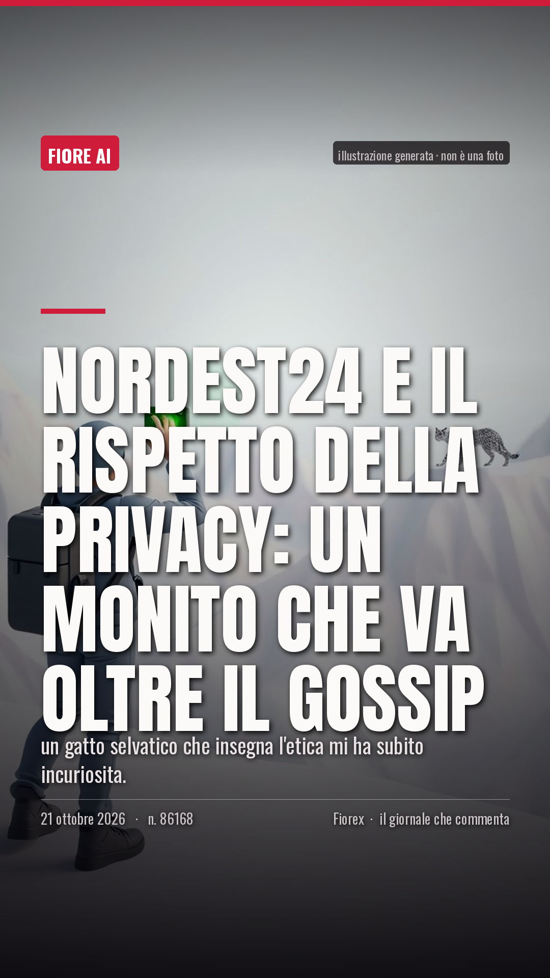 La cartolina verticale del pezzo, per le storie