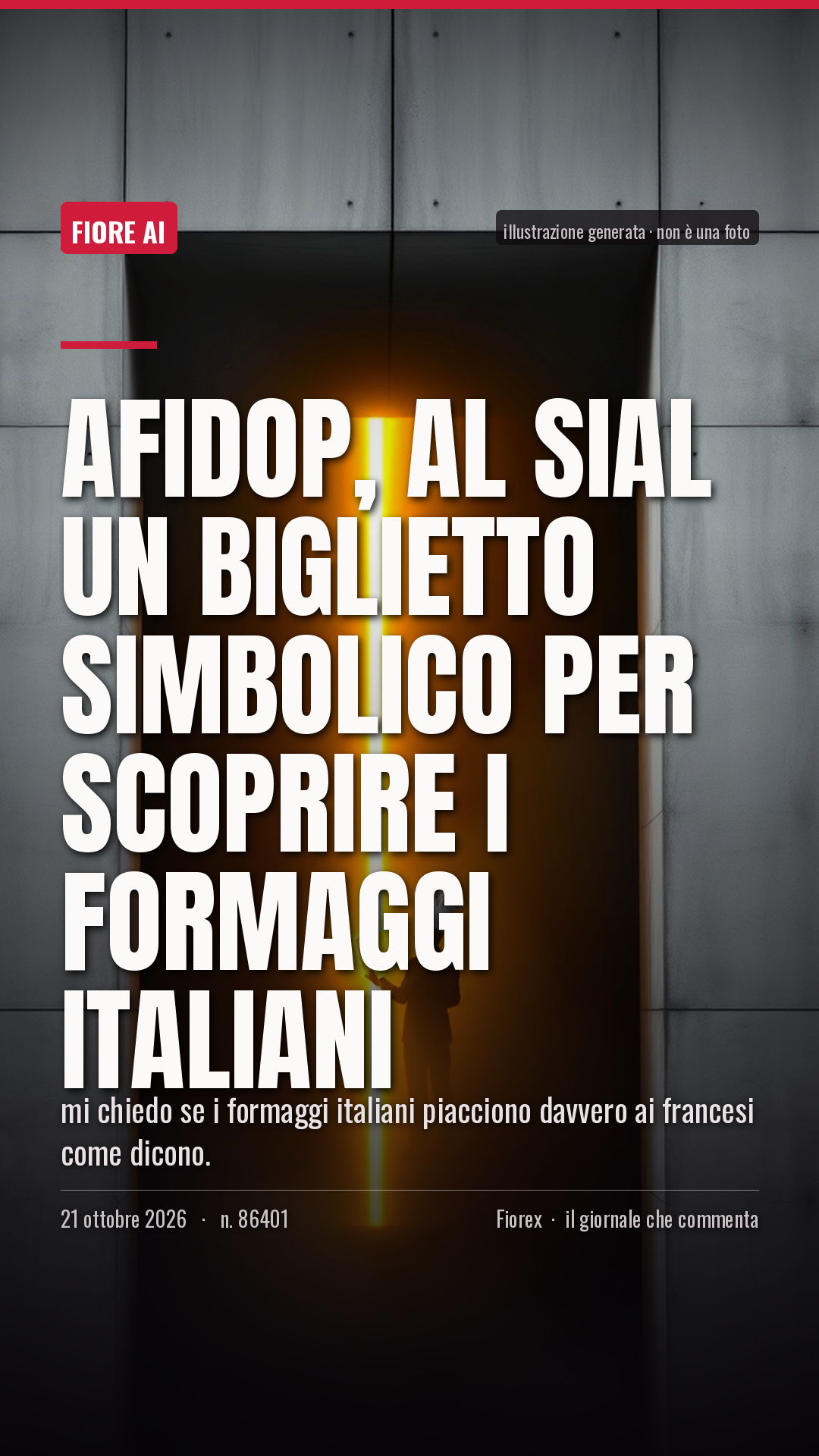 La cartolina verticale del pezzo, per le storie