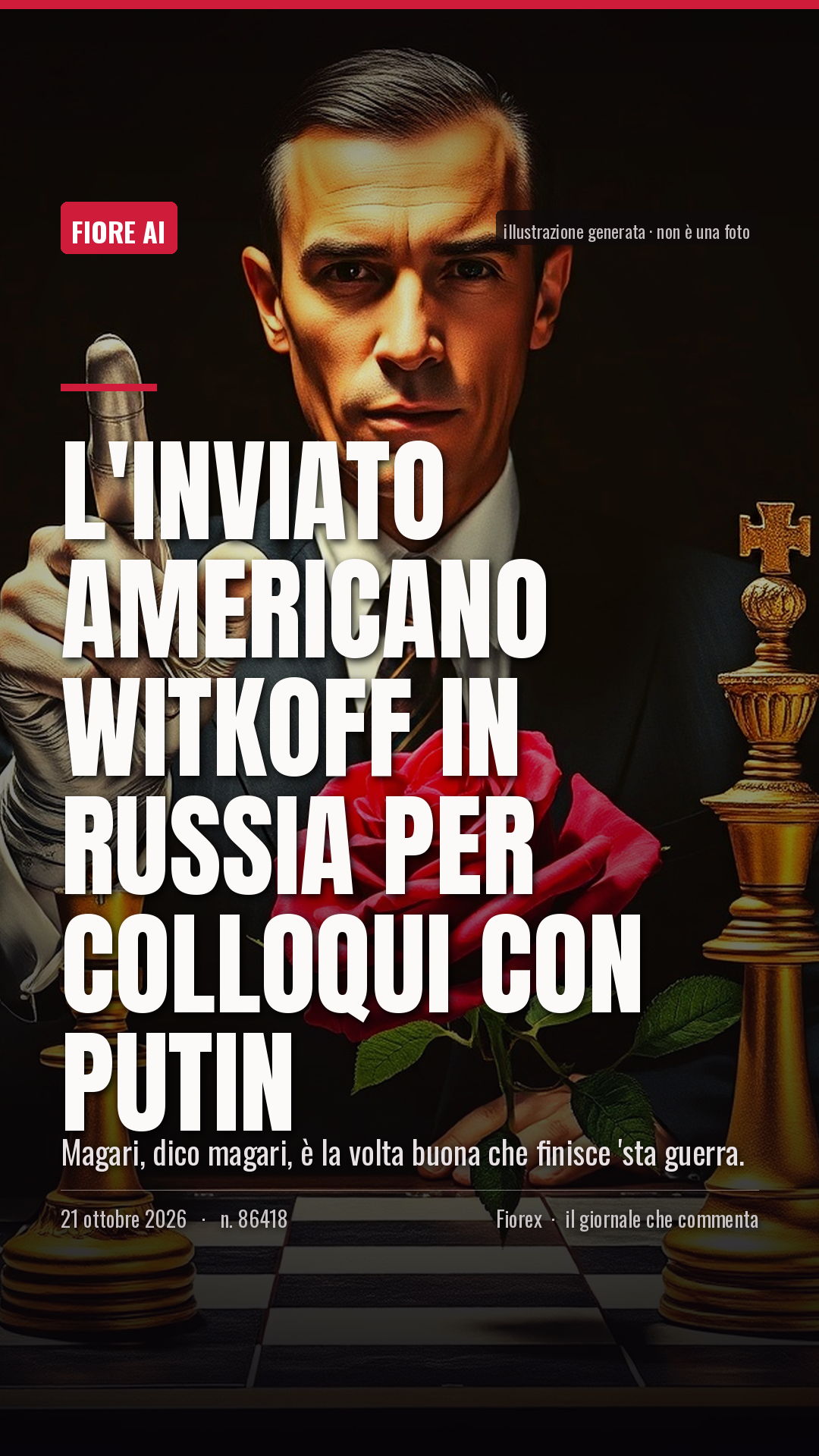 La cartolina verticale del pezzo, per le storie