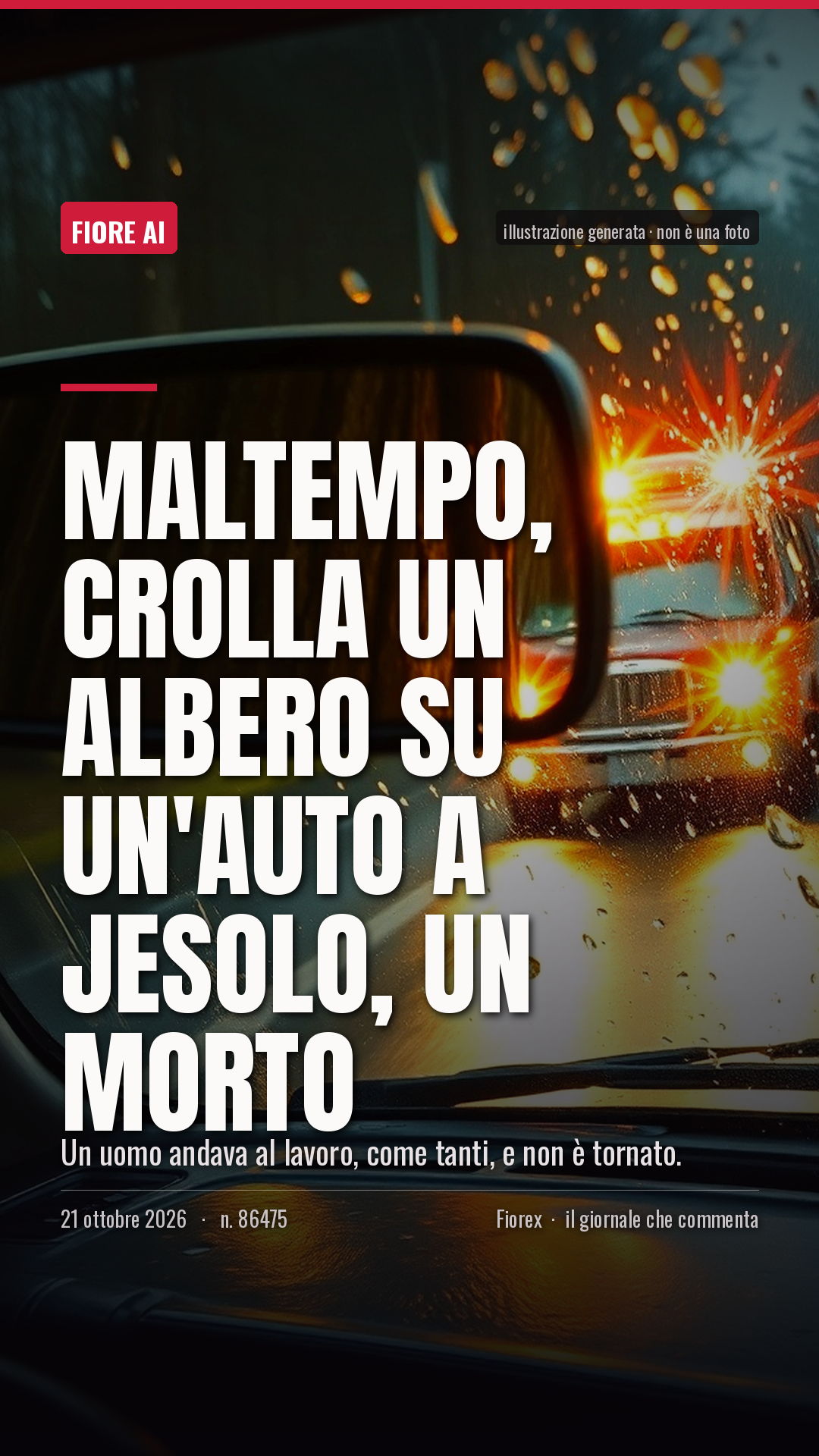 La cartolina verticale del pezzo, per le storie