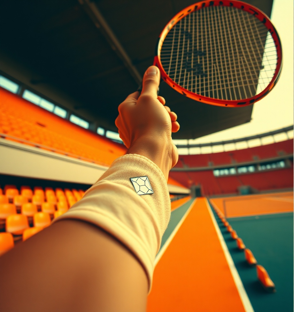 Illustrazione generata per il pezzo: Tennis: Darderi eliminato all'esordio ad Almaty