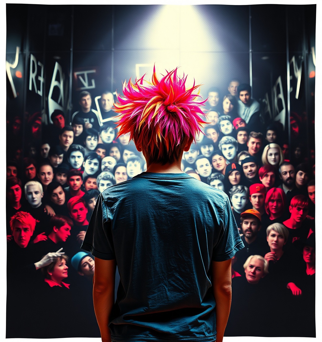 Illustrazione generata per il pezzo: Hayley Williams: «Il nuovo dei Fontaines è bello se non sei uno di quei tizi che su Internet…