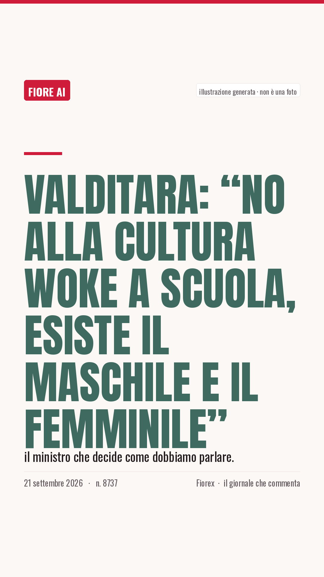 La cartolina verticale del pezzo, per le storie