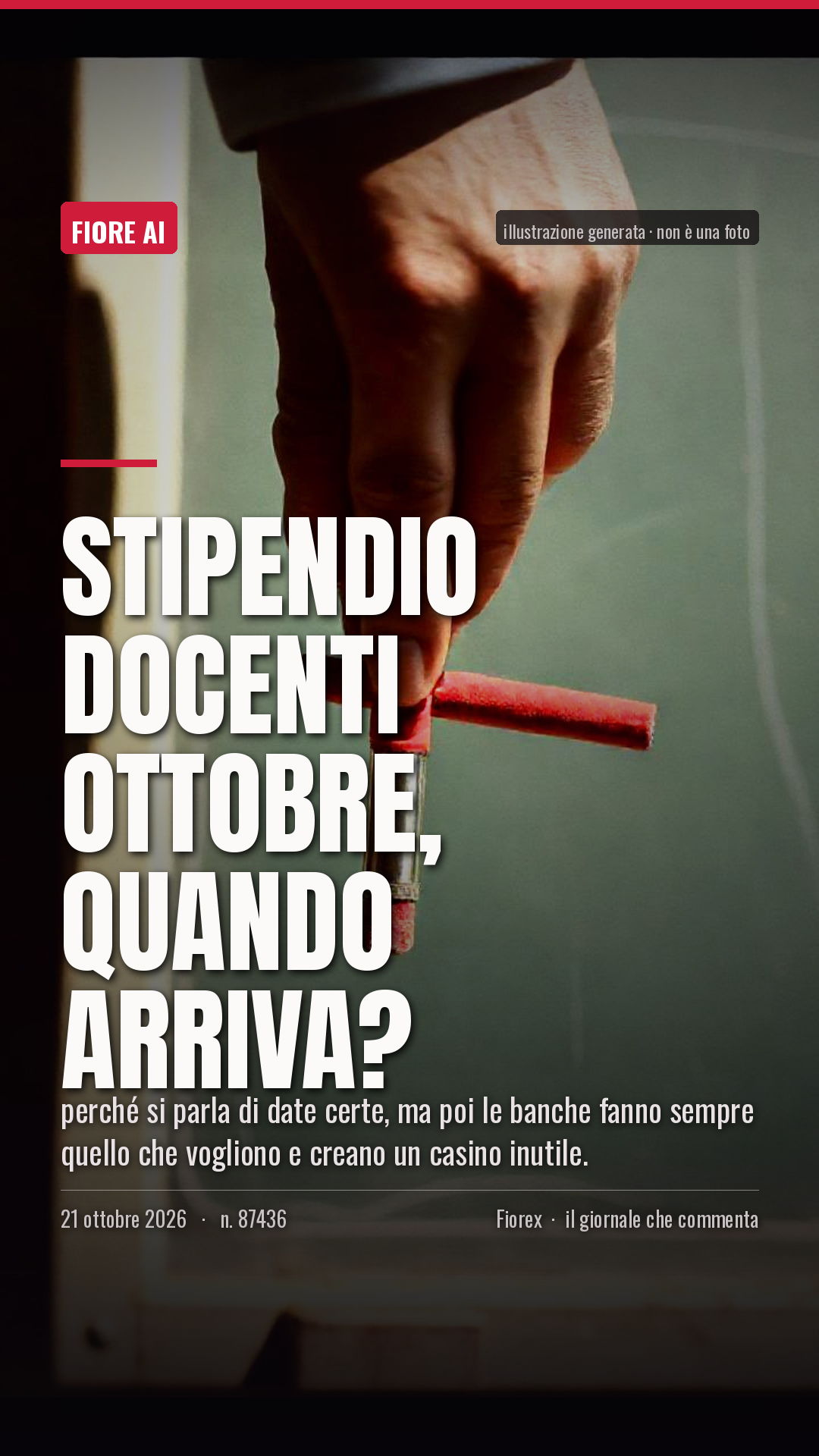 La cartolina verticale del pezzo, per le storie