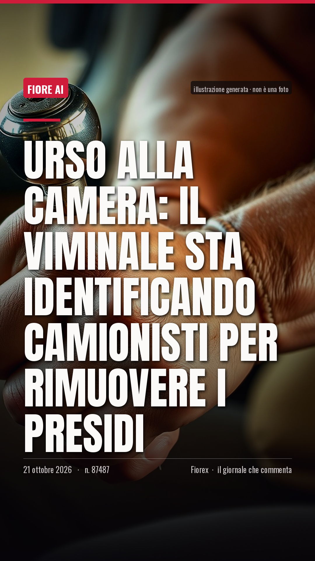 La cartolina verticale del pezzo, per le storie