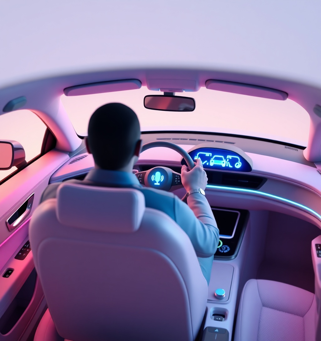 Illustrazione generata per il pezzo: Gemini arriva su Apple CarPlay: la navigazione conversazionale di Google sbarca anche per gli utenti Apple