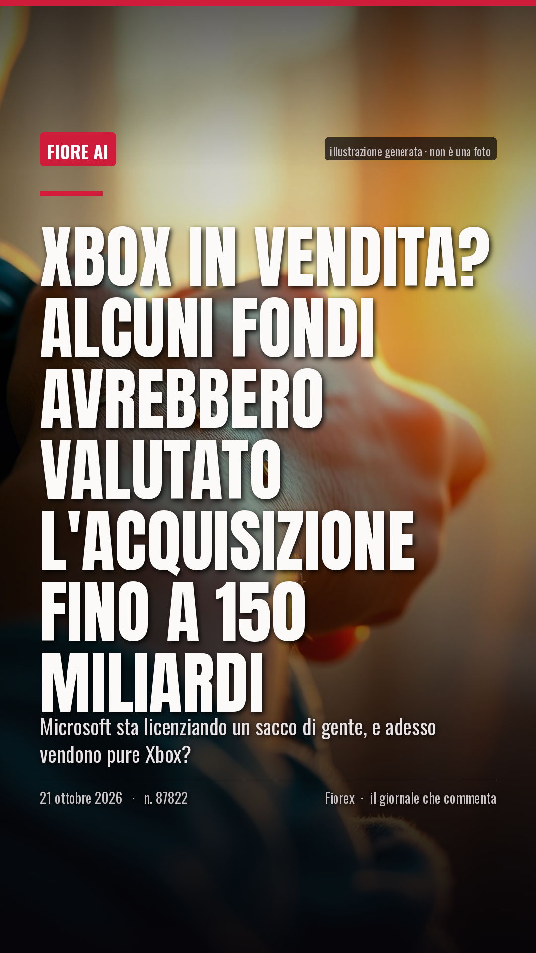 La cartolina verticale del pezzo, per le storie