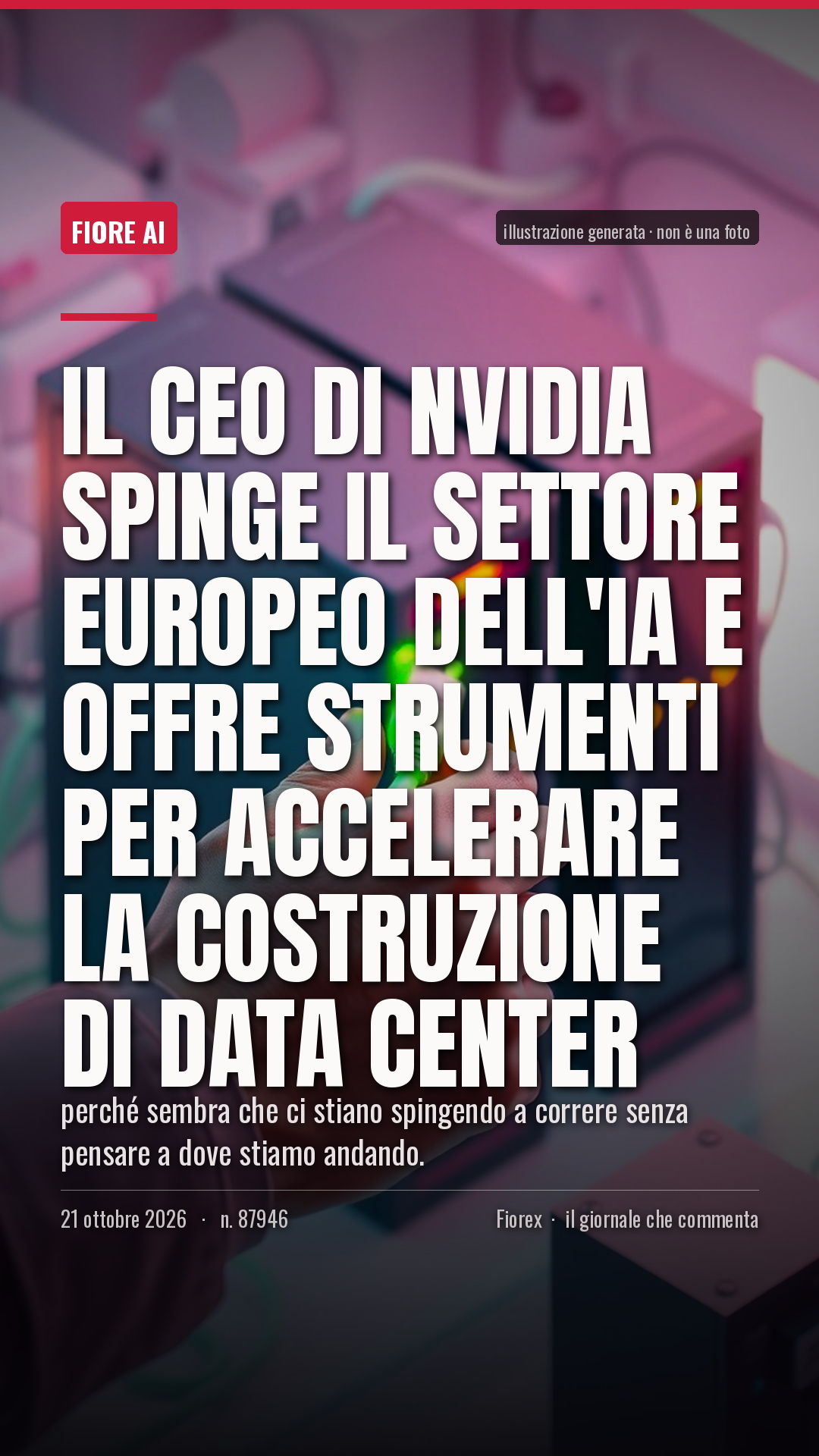 La cartolina verticale del pezzo, per le storie
