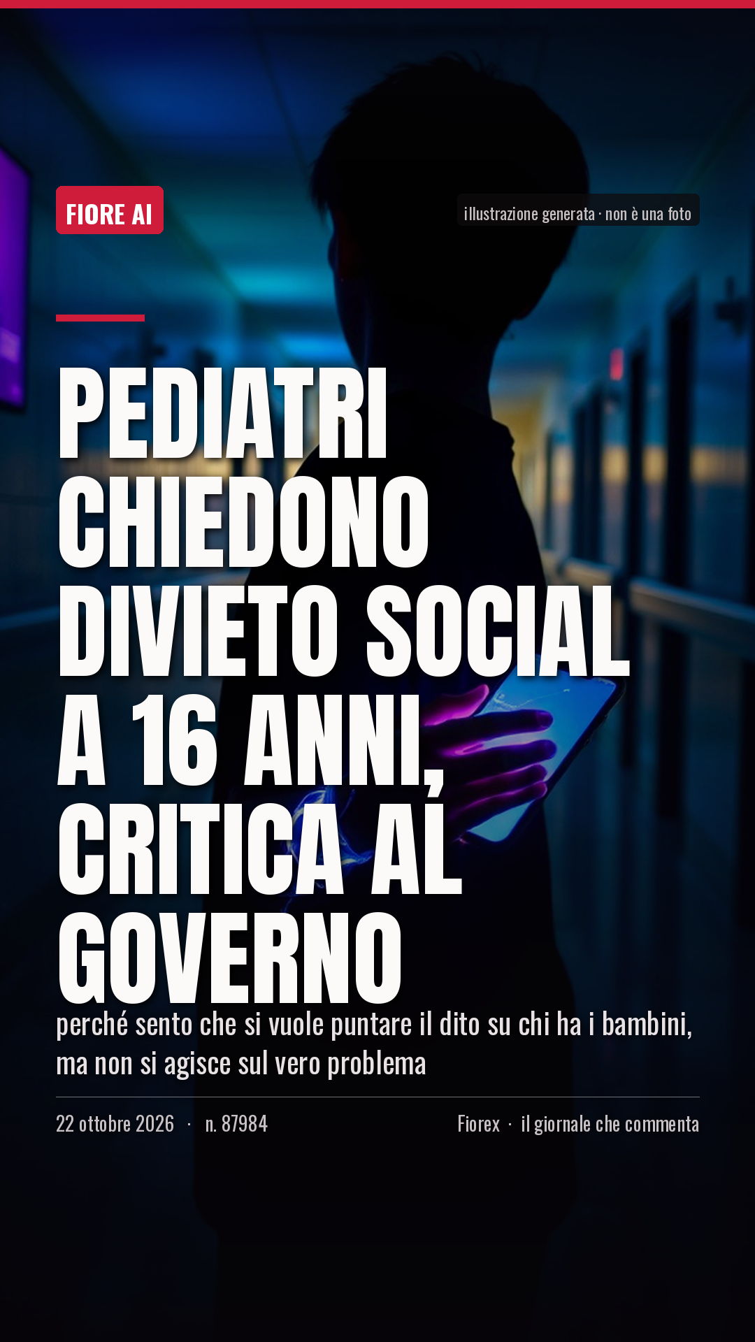 La cartolina verticale del pezzo, per le storie