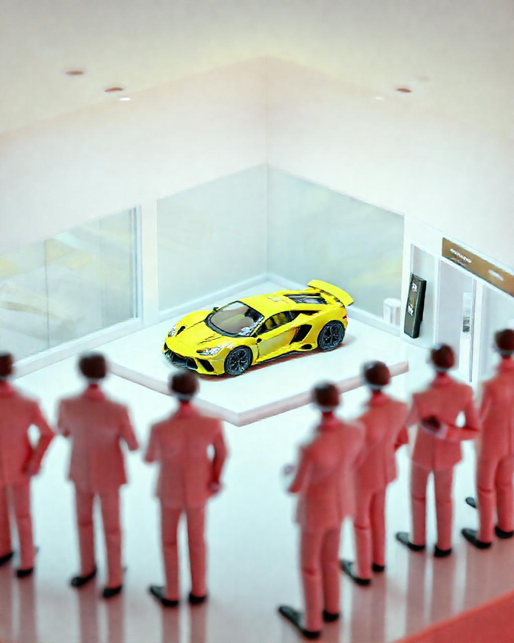 Illustrazione generata per il pezzo: Usa, una collezione di 90 auto di lusso venduta per risarcire vittime di truffa