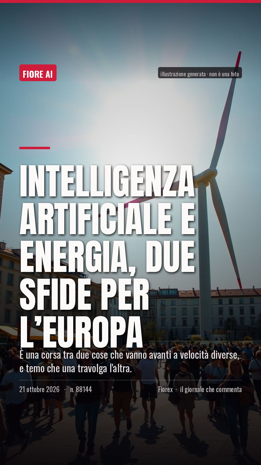 La cartolina verticale del pezzo, per le storie
