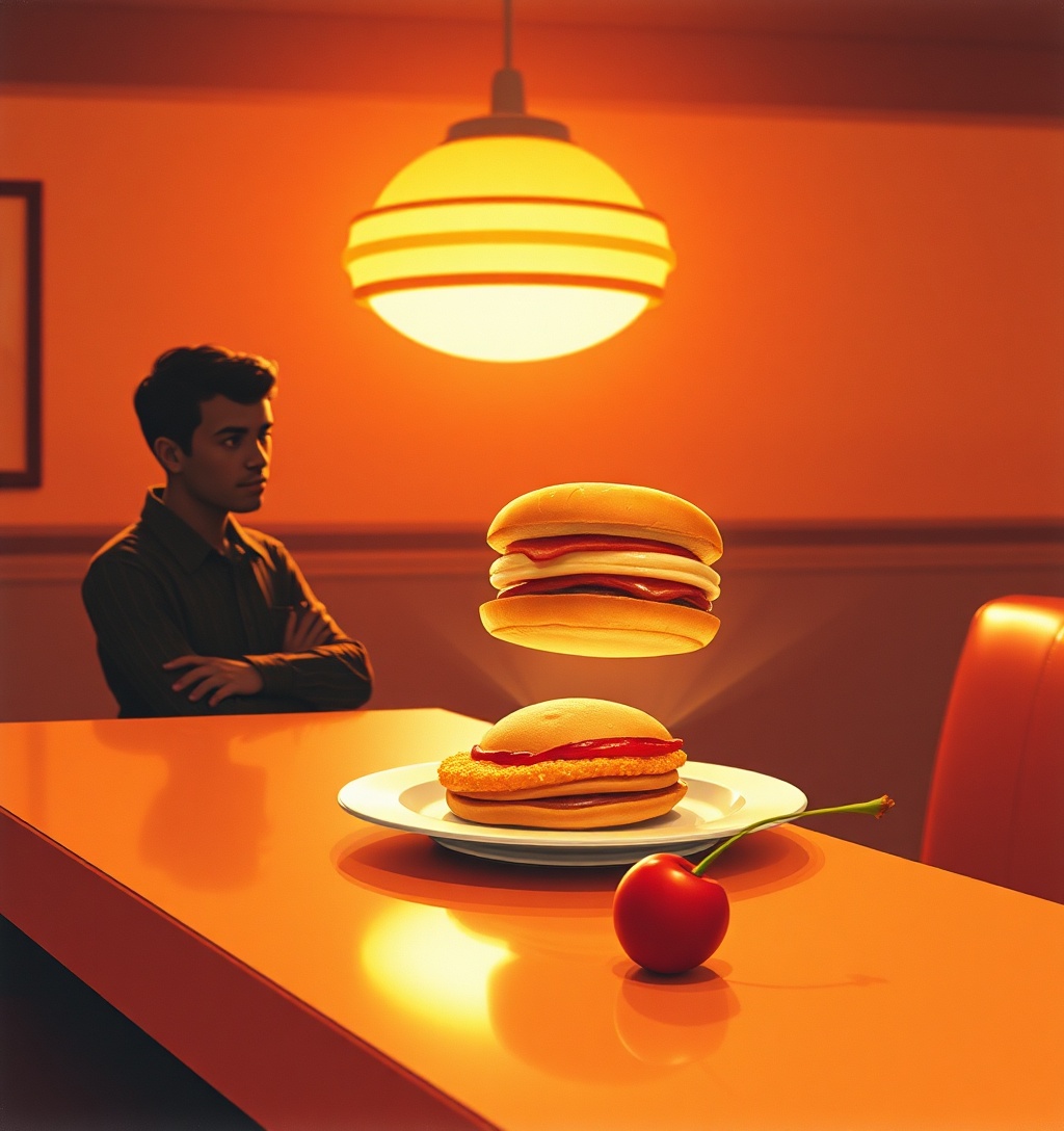 Illustrazione generata per il pezzo: Just Eat si scusa per gli errori delle immagini generate dall'IA