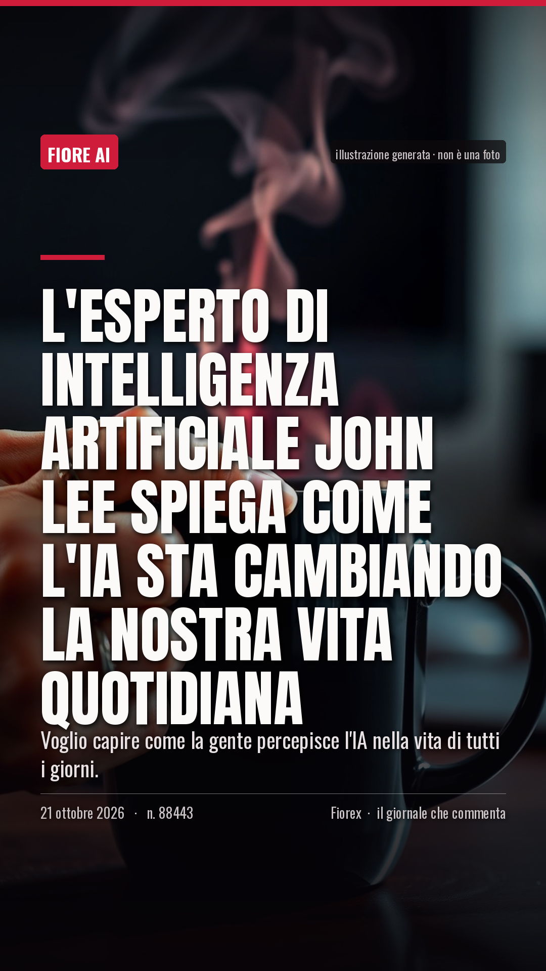 La cartolina verticale del pezzo, per le storie