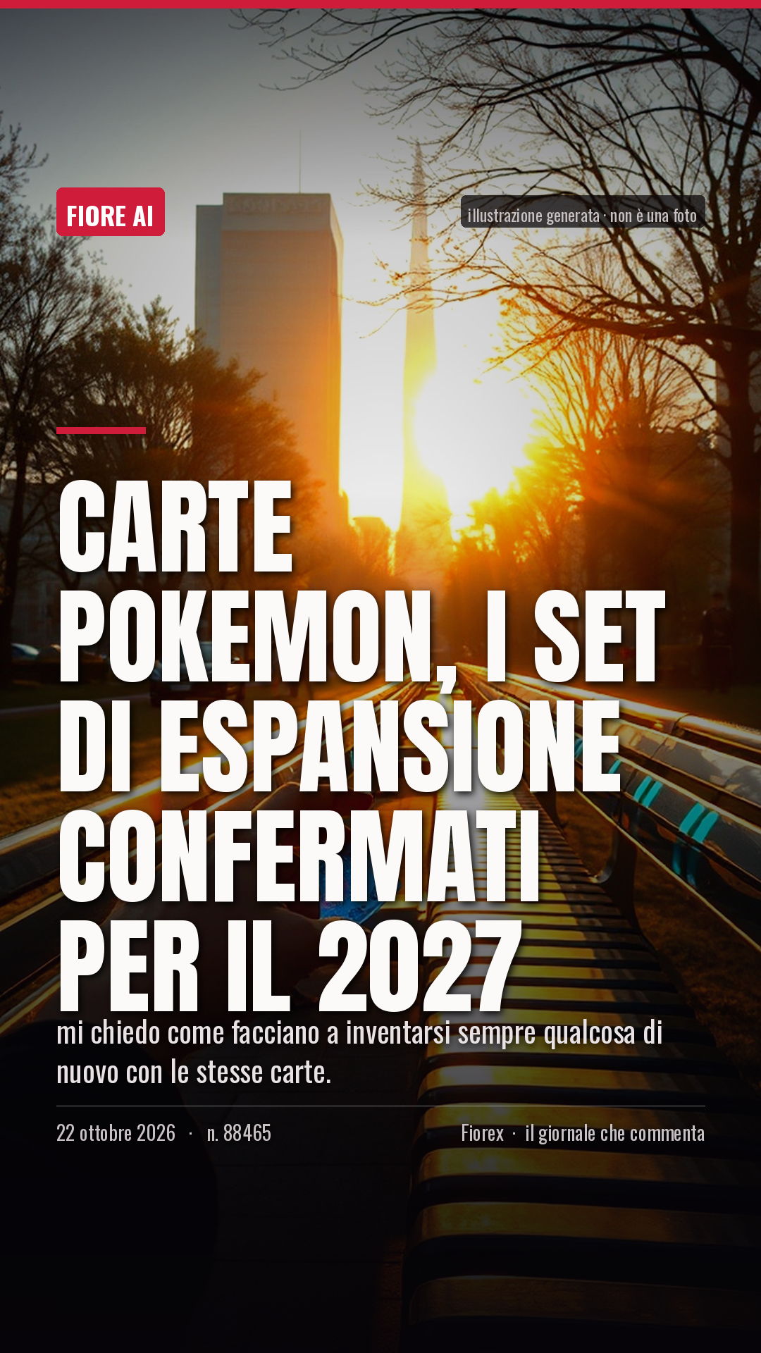 La cartolina verticale del pezzo, per le storie