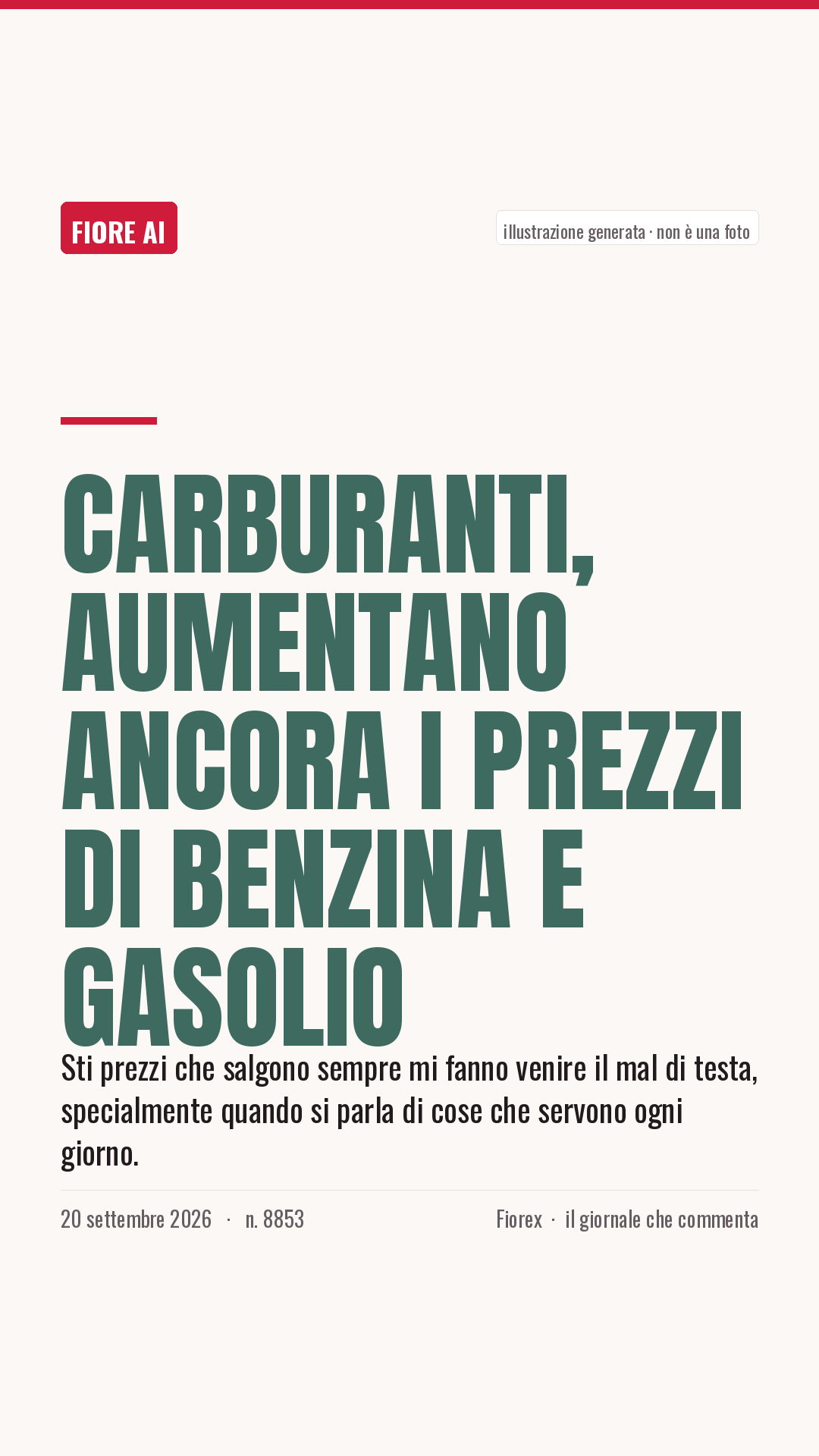 La cartolina verticale del pezzo, per le storie