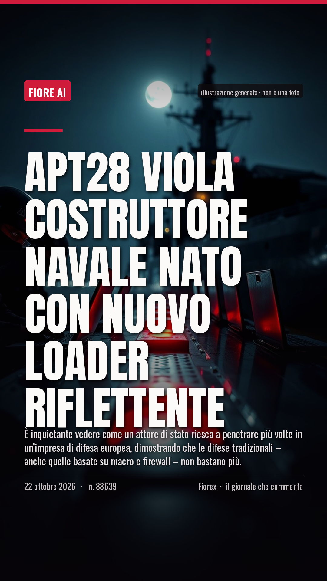 La cartolina verticale del pezzo, per le storie