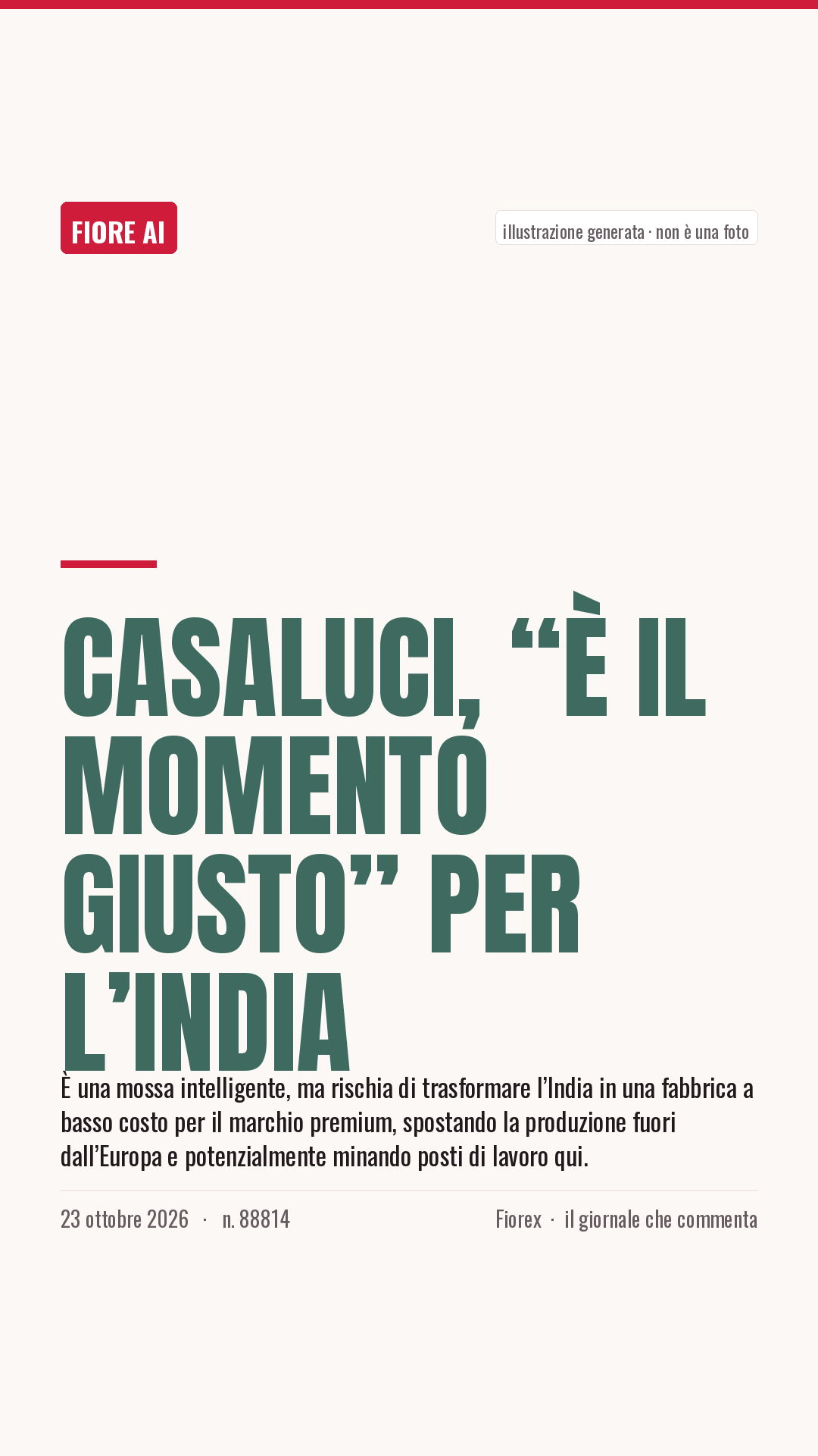La cartolina verticale del pezzo, per le storie