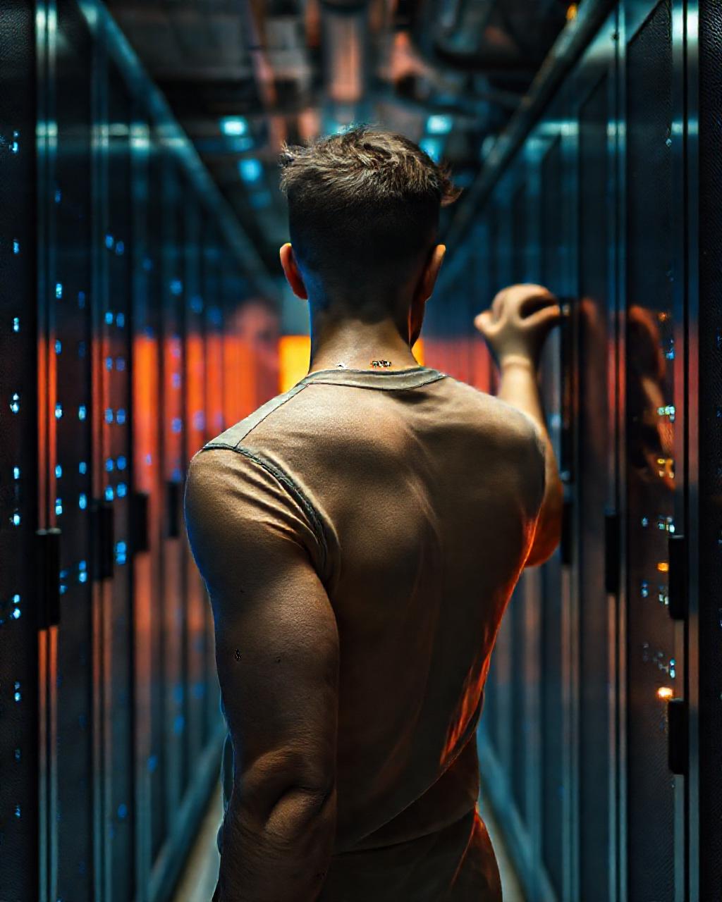 Illustrazione generata per il pezzo: Data centers could erase decades of air quality gains: impatti ambientali e sfide per l'IA